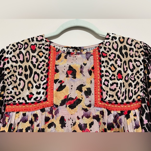 Bl^nk London Anthropologie Multicolor Embroidered Top Size Small - Picture 3 of 7